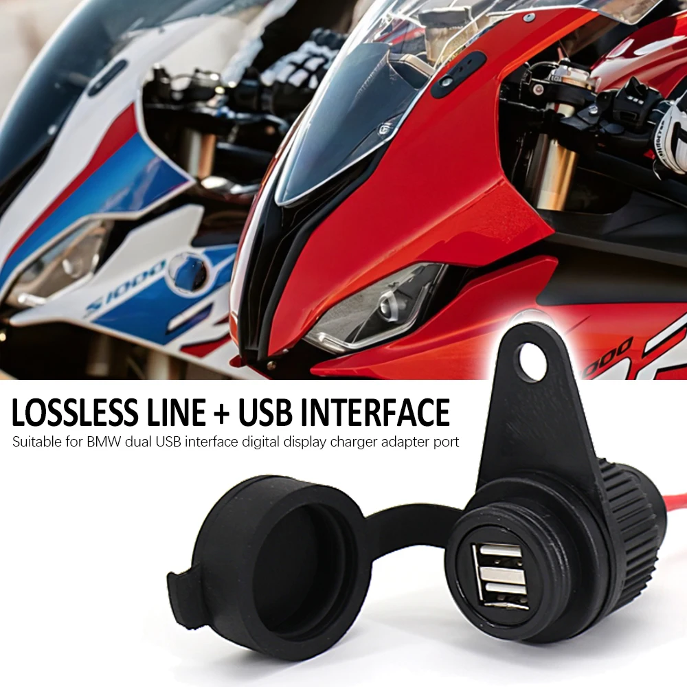 

NEW Motorcycle Parts USB Double Socket For BMW R1200GS LC adventure F900 XR K1600GT GTL S1000XR R nineT R9T K 1300 GT / S