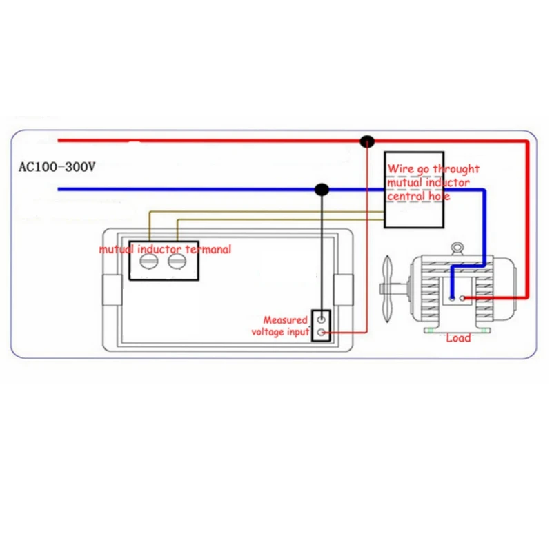 Woltomierz amperomierz cyfrowy AC 80-300V 0-100A Led volt amp miernik miernik napięcia miernik prądu ampere miernik panelu