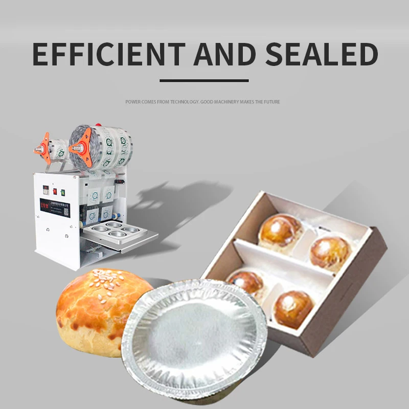 Food sealing machine moon cake/cookies plastic box capping machine Jelly packaging machine Automatic commercial sealer