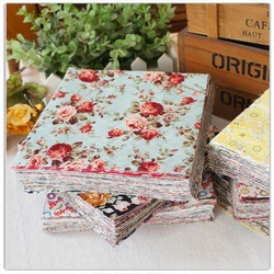 100pcs 10x10cm Cloth shredded cloth pure cotton fabric cartoon hand DIY craft novice patchwork  group  head