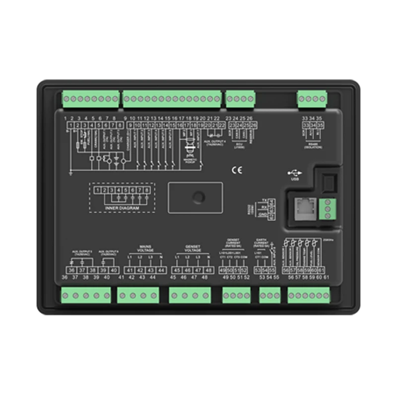 HGM9320 MPU/CAN SmartGen  genset controllers used for genset automation Schedule function, real-time clock, event logs, SMS, AMF