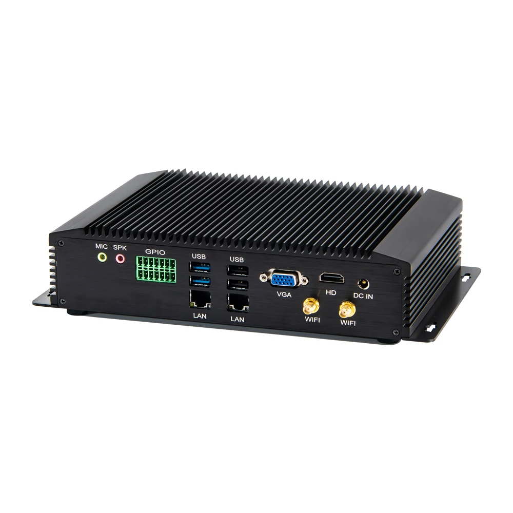 EGLOBAL อุตสาหกรรม PC Fanless มินิคอมพิวเตอร์ Intel i7 4500U i5 4200U 6 * RS232/485 2 * Intel Lans GPIO LPT HDMI VGA 8 * USB WiFi 3G/4G