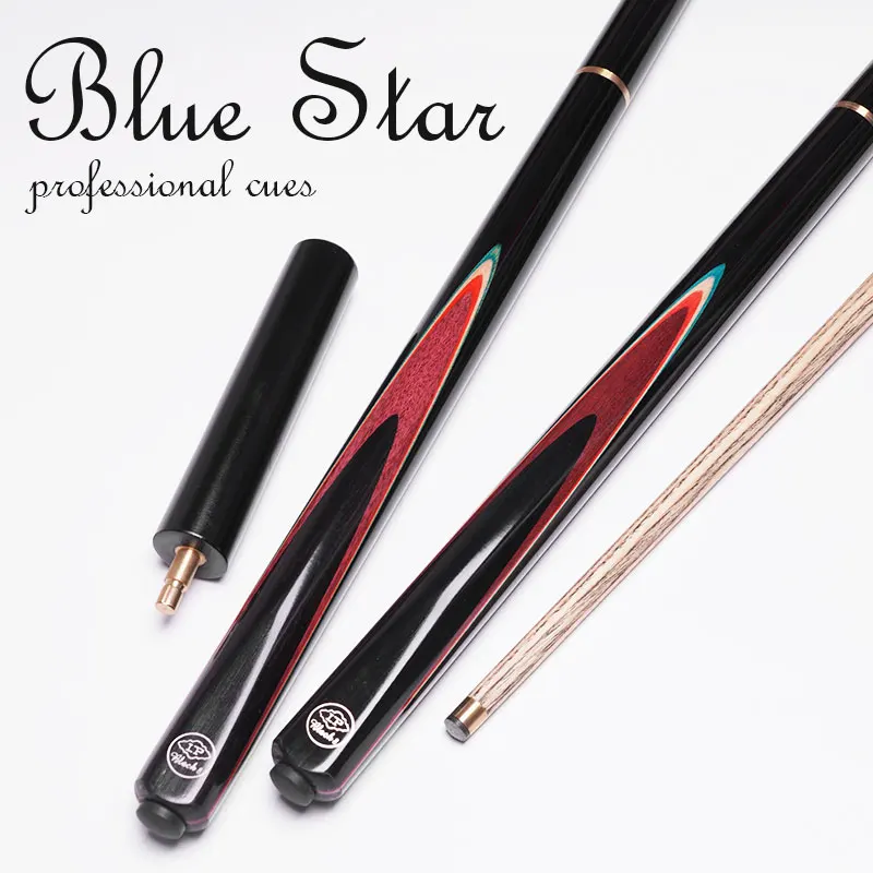 LP Brand Blue Star Series Snooker Cue 57\'\' Billiard Cue Taco De Sinuca Snooker Cue Stick Hand Made 9.5mm Tip Ash Wood 3/4 Split