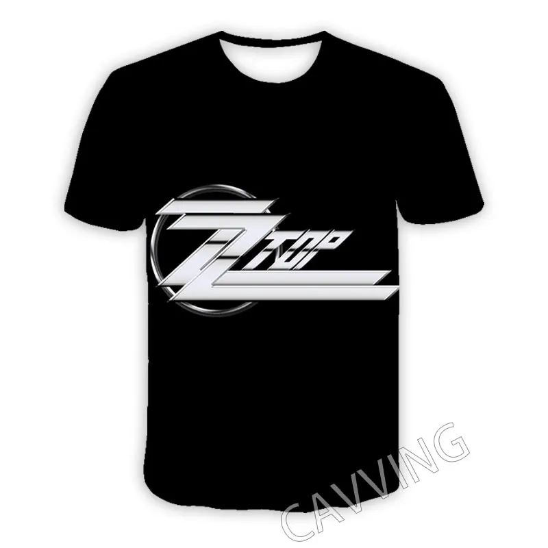New Fashion Women/Men\'s 3D Print ZZ Top Band Casual T-shirts Hip Hop Tshirts Harajuku Styles Tops Clothing