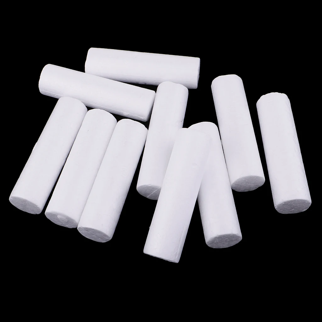 10pcs Kid's Tube Beads Polystyrene Foam Cylinder Shape Accessories for Jewelry / Necklaces / Key Chains