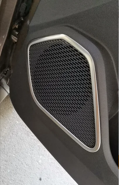 Car Styling Stainless Steel Door Speaker Stereo Sound Cover Decorative for 2018-2022 Dacia Duster Accessories