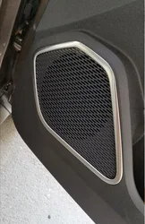 Altavoz de puerta de acero inoxidable, cubierta de sonido estéreo decorativa para Dacia Duster 2018-2022