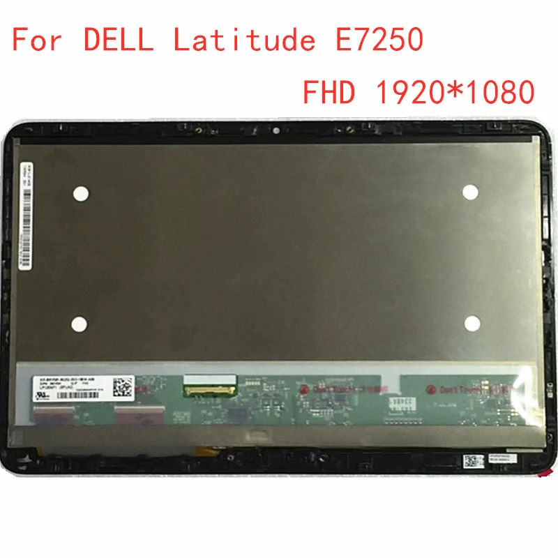 

12.5"inch LCD assembly LP125WF1-SPG1 For Dell Latitude E7250 LCD Touch Display screen Digitizer FHD 1920*1080