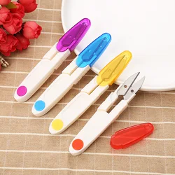 Child Safety Scissors U Type Plastic Spring Scissors DIY Stationery Home Tool Cross Stitch Tiny Scissors Yarn