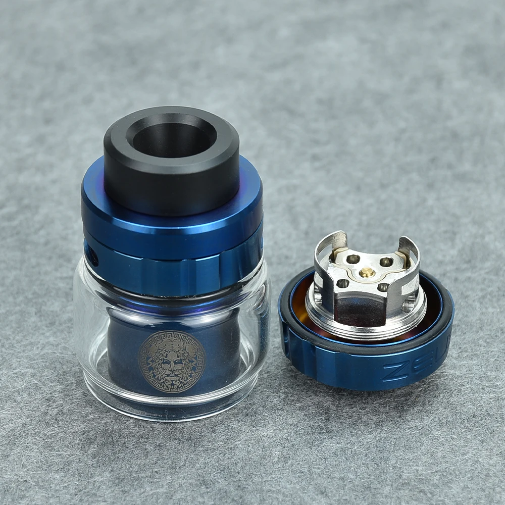 25mm Zeus podwójny Atomizer RTA SS 316 Rebuildable górny przepływ powietrza wlot powietrza regulowany Atomizer do elektronicznego papierosa VS X