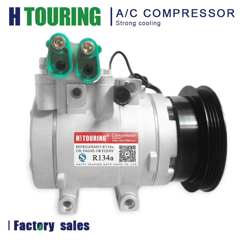 

HS15 A/C AC Compressor for Hyundai Elantra Tiburon Matrix 97701-2D100 97701-2E000 97701-09000 977012C100 F500CD1BA05 F500NA5BA02