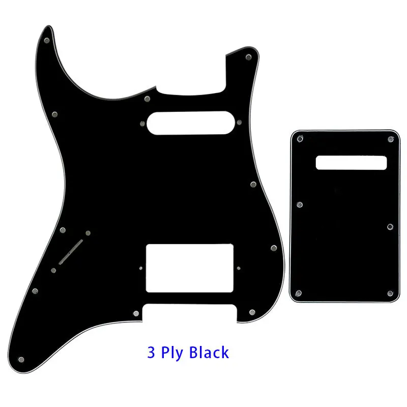 XinYue Custom Parts For Left Handed USA St 72'11 Screw Hole Standard PAF Humbcker Hs Guitar Pickguard & Back Plate Scratch Plate