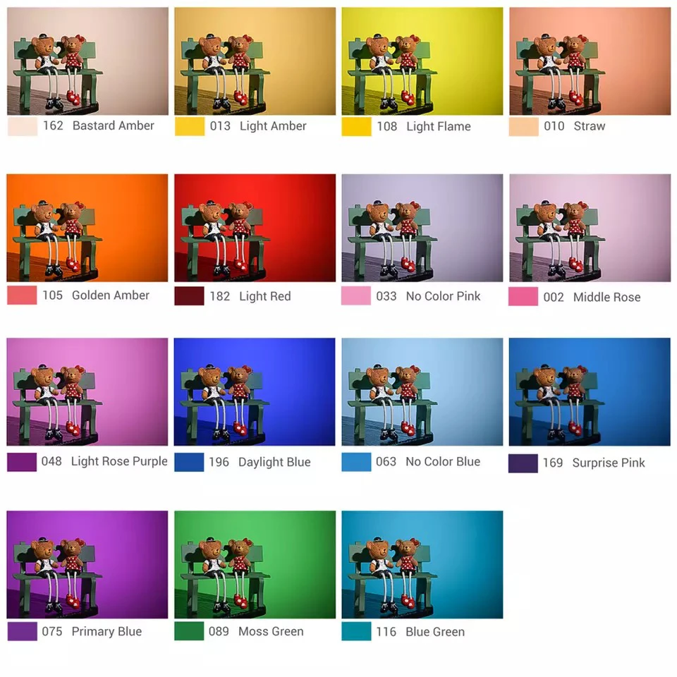 Godox SA-11C Набор цветовых эффектов Цветные фильтры Аксессуары для студийной фотографии для Godox S30 Фокусирующий светодиодный видеосвет