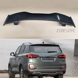 For Ssangyong Rexton 2021--2023 Spoiler ABS Plastic Hatchback Roof Rear Wing Body Kit Accessories