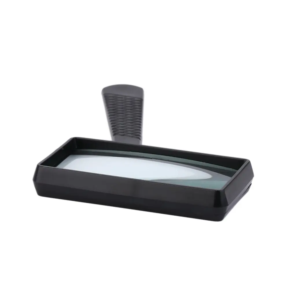 New Light Weight Exquisite Workmanship and Excellent Work 4X Rectangular Handheld Large Reading Magnifying Glass Magnifier