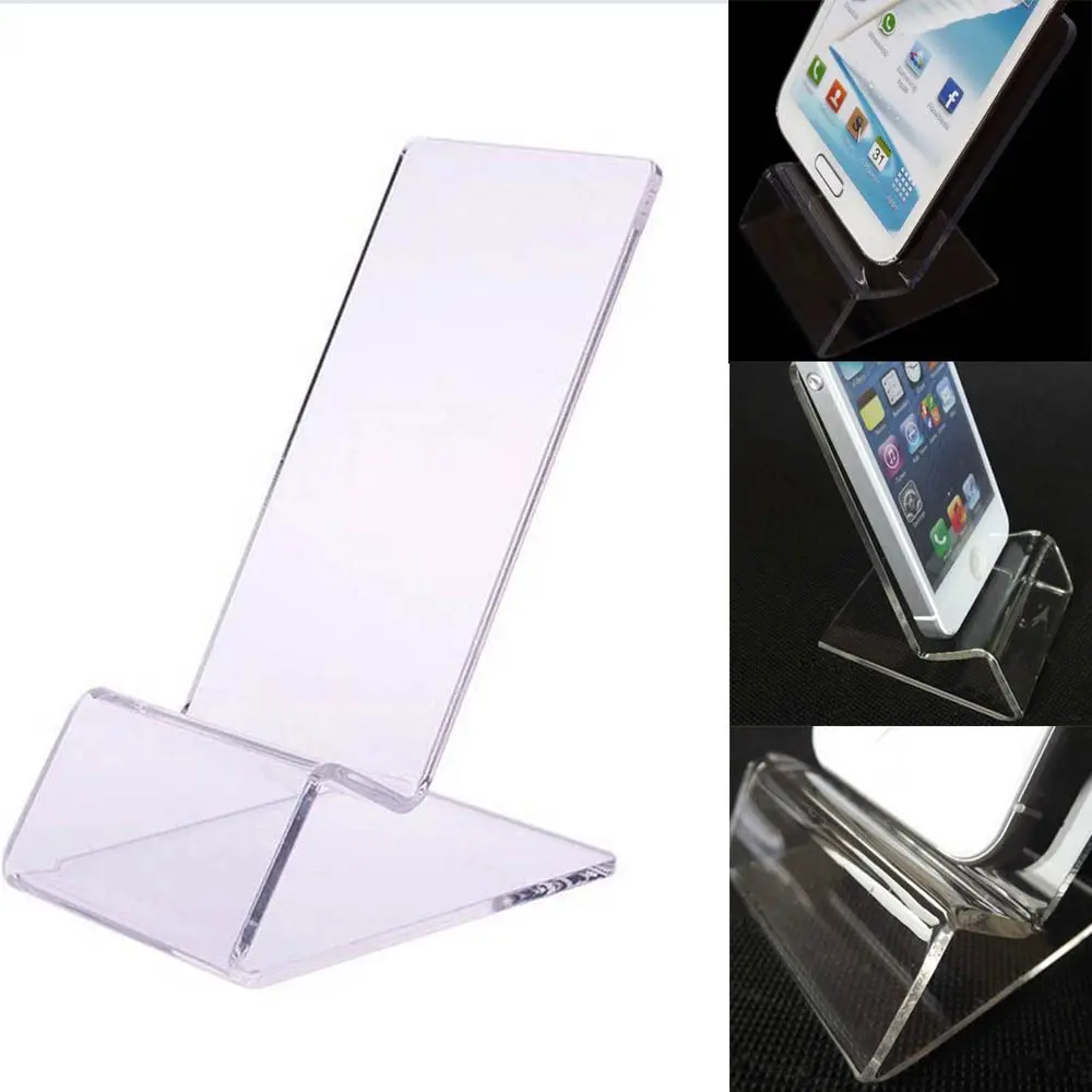 Practical New Cellphone Stand 1PC Mount Holder Hot Sell for Mobile Cellphone Display Stand Universal Clear Acrylic