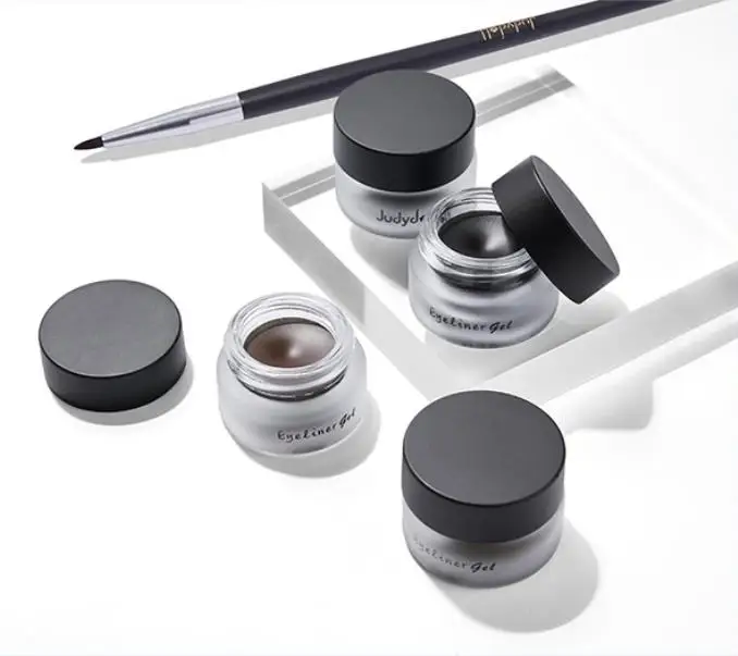 Judydoll Brand Black Brown Eyeliner Gel Waterproof 24 Hours Long Lasting Eye Makeup Smooth Eye Liner With Eyeliner Brush view 3