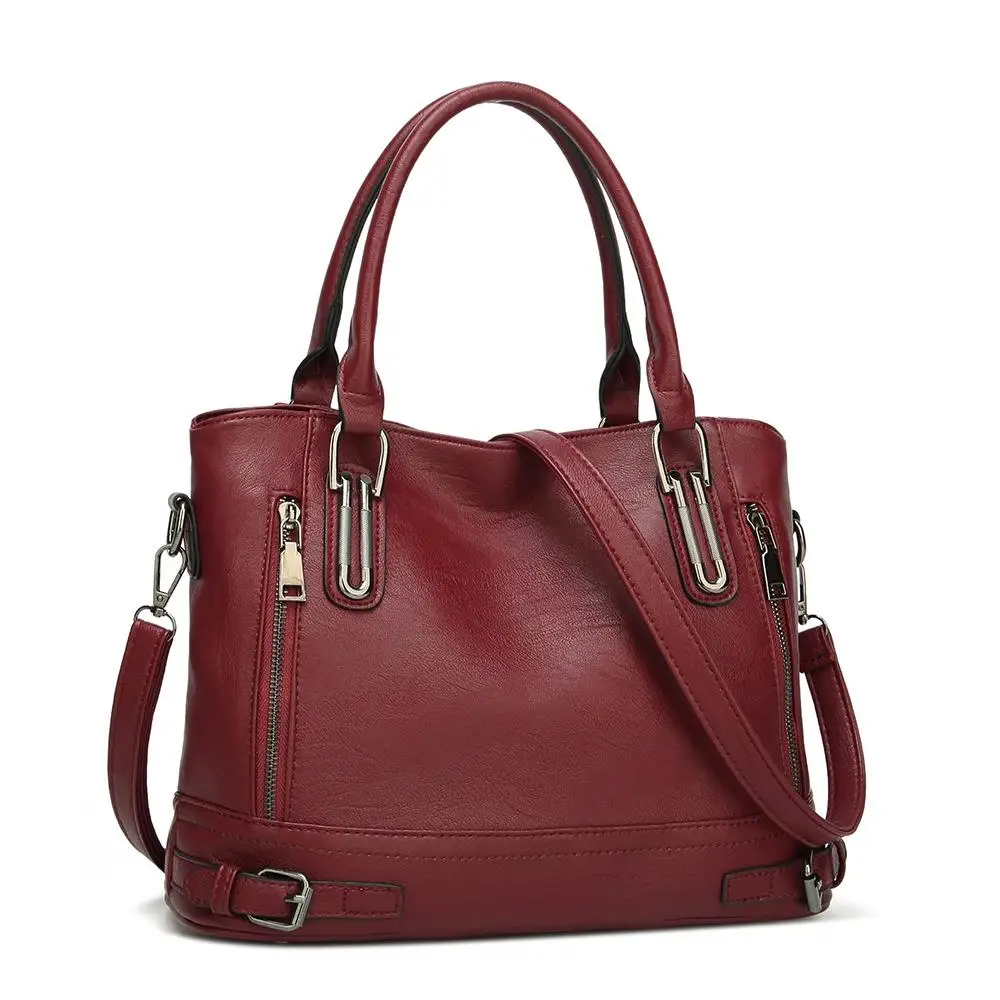 Genuine Leather Bag Large Women Leather Handbags Famous Brand Women Messenger Bags Big Ladies Shoulder Bag A501