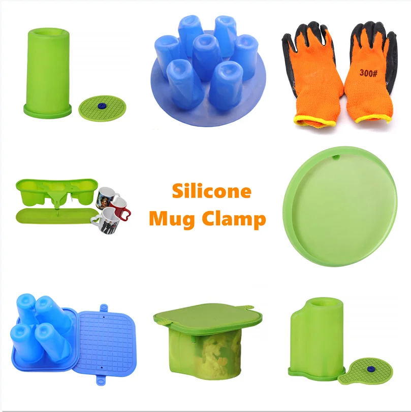 3D Sublimation Silicone Mug Clamp, Silicone Mug Mold Mug Wrap for 750ML Sport Bottle