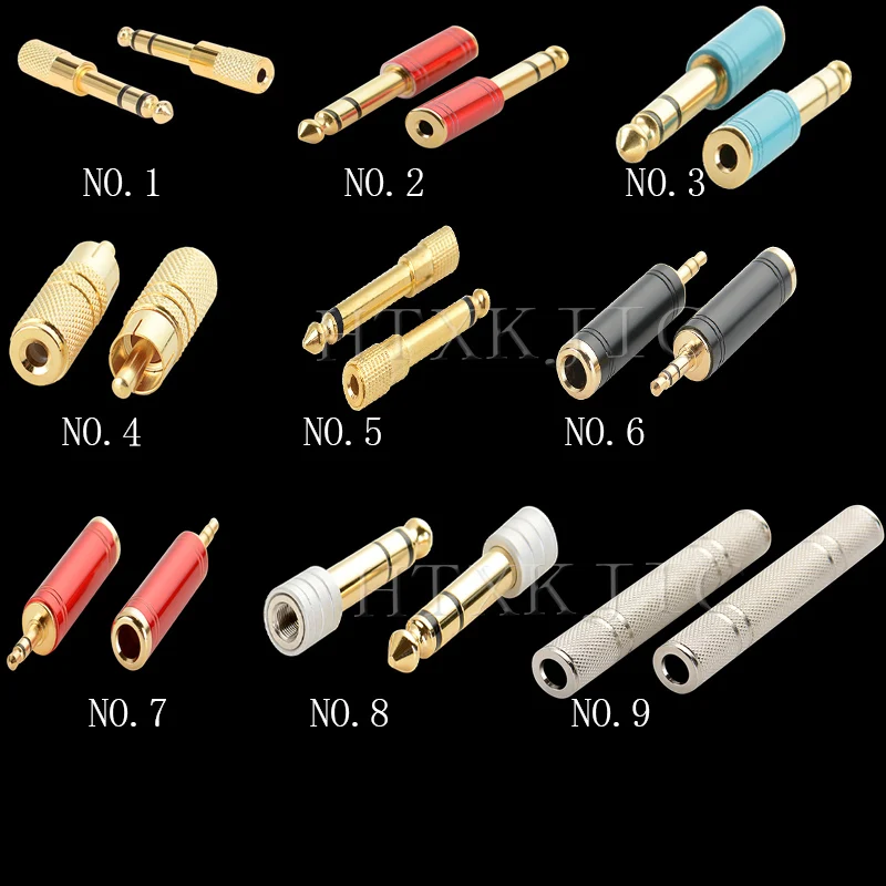 محولات RCA 6.35 ذكر إلى أنثى ، موصل مقبس صوت ذكر أنثى إلى RCA 3.5 مللي متر 6.35 مللي متر ، موصل ذكر وأنثى أحادي ستيريو