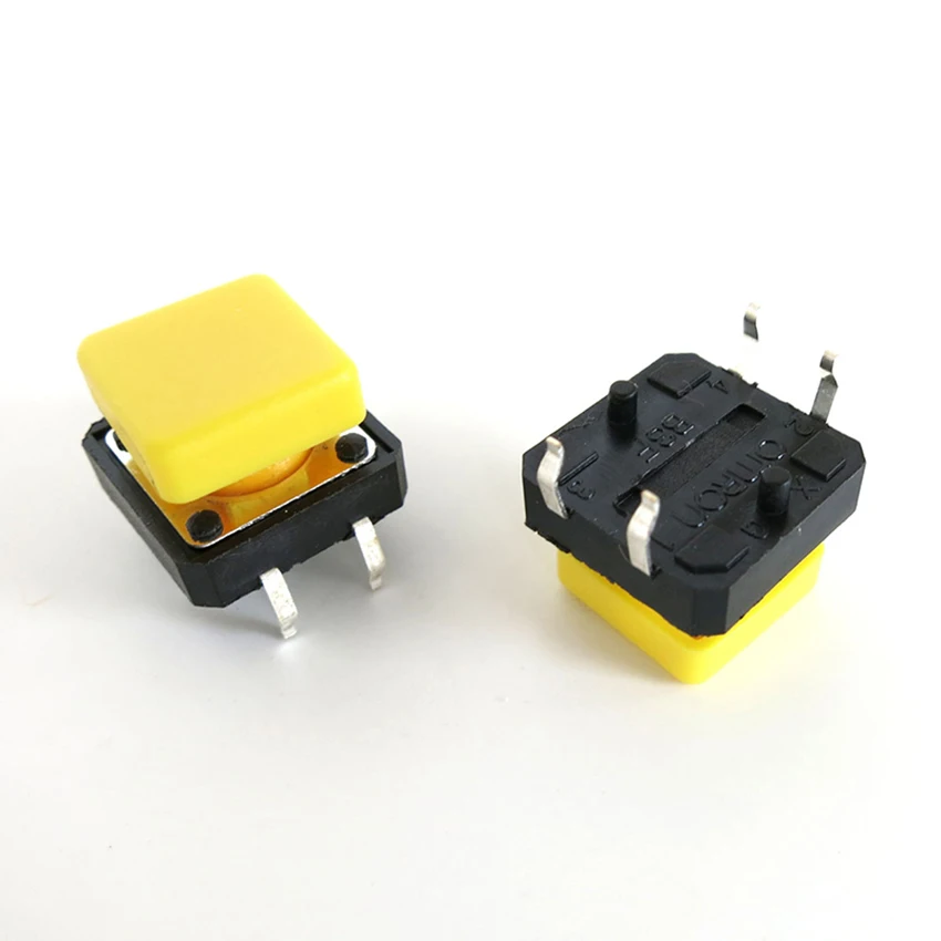 Switch Micro Key Button With Square Cap Momentary Tactile 4PIN SMT/DIP Tact Switch Push Button 10X10mm H=8.5MM