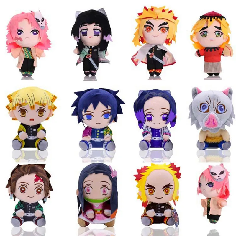 Demon Killer peluche, Kimetsu No Yaiba, Kamado Tanjirou, Tomioka Giyuu, Agatsuma Zenitsu, Douma Sabito, regalo originale, 20cm