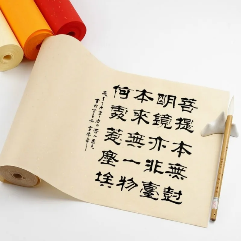 

Chinese Half Ripe Rice Paper Thicken Gold Foil Xuan Paper for Painting Calligraphy Chinese Rolling Painting Papier De Riz