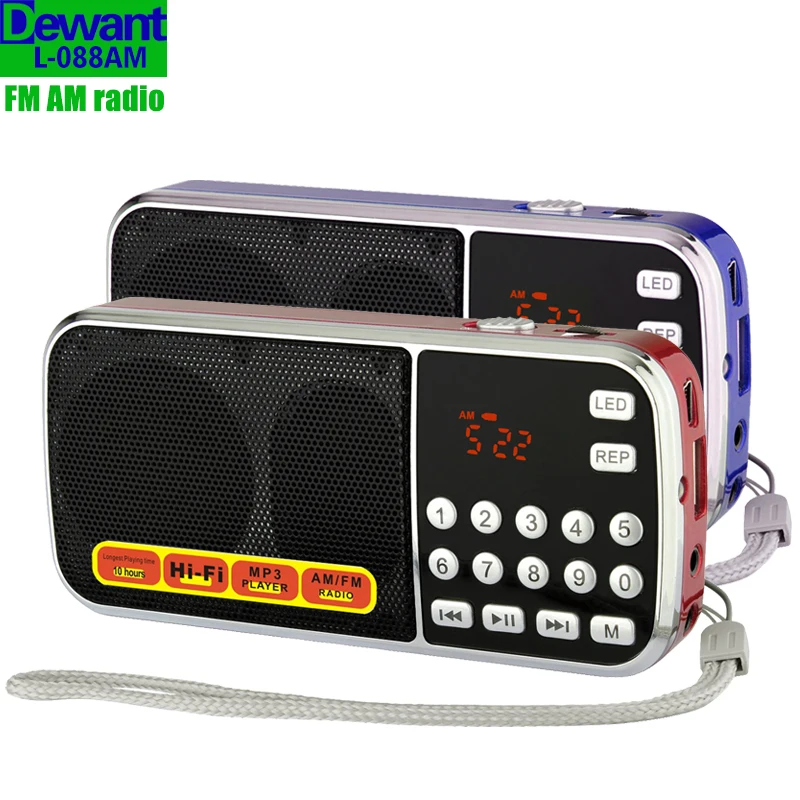 L-088AM dual band rechargeable portable mini pocket digital auto scan AM FM radio receiver with Gurbani Punjabi MP3 music player