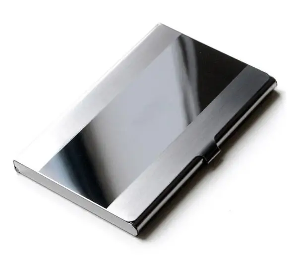 

Simple business card holder for men and women Korean stainless steel fashion creative metal business card case