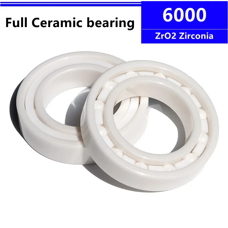 

4pcs/10pcs ZrO2 Ceramic bearing 6000 10x26x8mm Zirconia Full ceramic Deep Groove Ball Bearing 10*26*8 mm