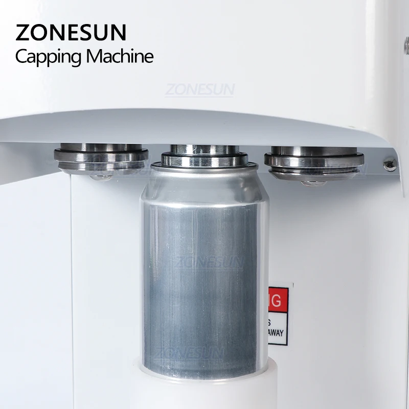 ZONESUN Seamingl Aluminum Tin Beer Ring-Pull Cans Automatic Plastic Bottle Cap Induction Beer Canning jar Sealing Machine