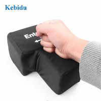 KEBIDU Big Usb Enter Key Key Button Computer Vent Pillows Soft Return Key Offices Stress Relief Toy Wholesale For Programmer