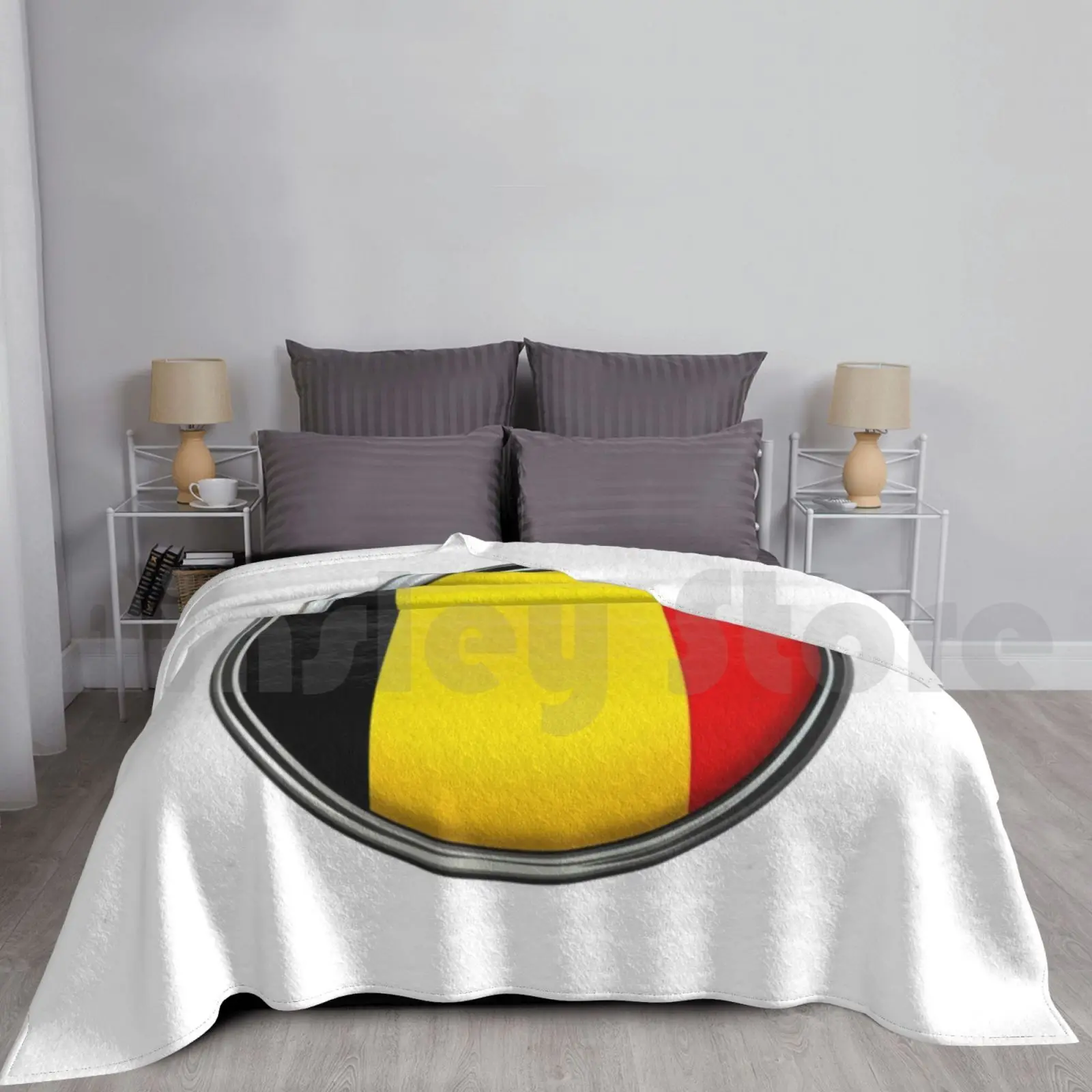 Blanket Belgium 2783 Belgium Flag Country Brussels Europe Capital Nation City Cities