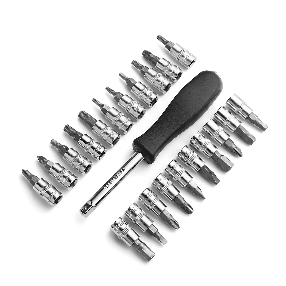 Imagem -02 - Conjunto de Chave de Catraca de Polegadas Conjunto de Ferramentas Manuais Chave de Boca Curta com Alça e tipo Chave Inglesa Kit de Brocas
