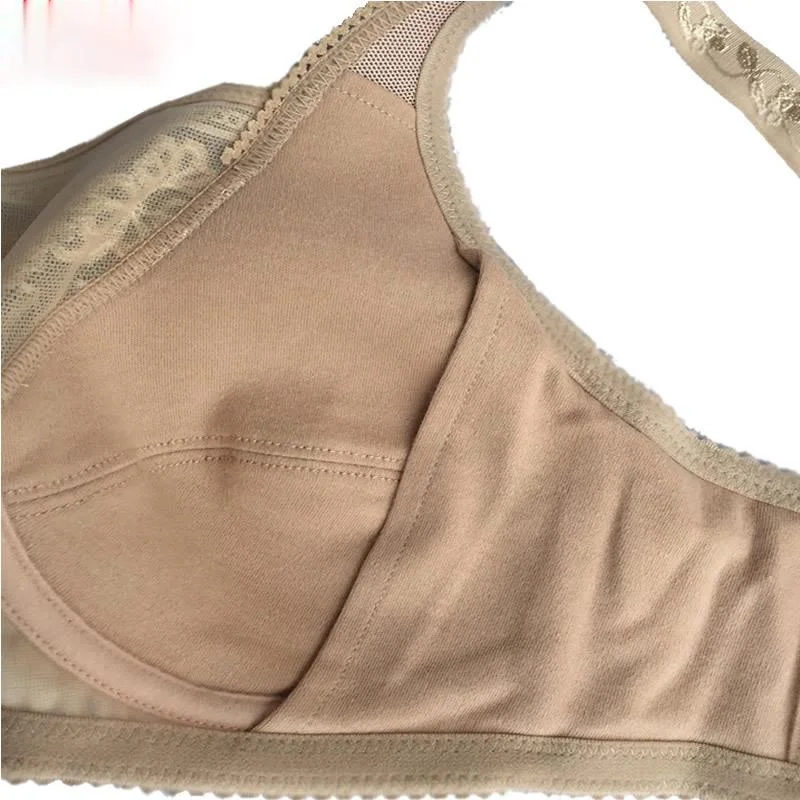 Sutiã de renda para mastectomia, top de tubo, cueca sem aro, sem costura, lingerie plus size, sutiãs prótese, X9070