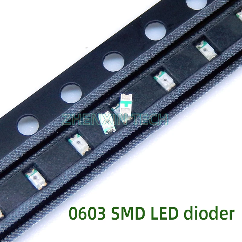 100PCS 0402 0603 0805 1206 1210 SMD lamp beads Red Blue Green White yellow orange Purple ice blue LED light emitting diode