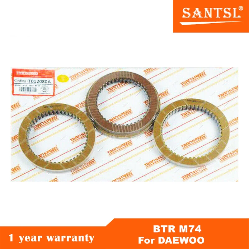 

BTR 85LE 91LE 95LE M74 Auto Transmission Friction Kit Clutch Plates For DAEWOO 4 SPEED Car Accessories Transnation