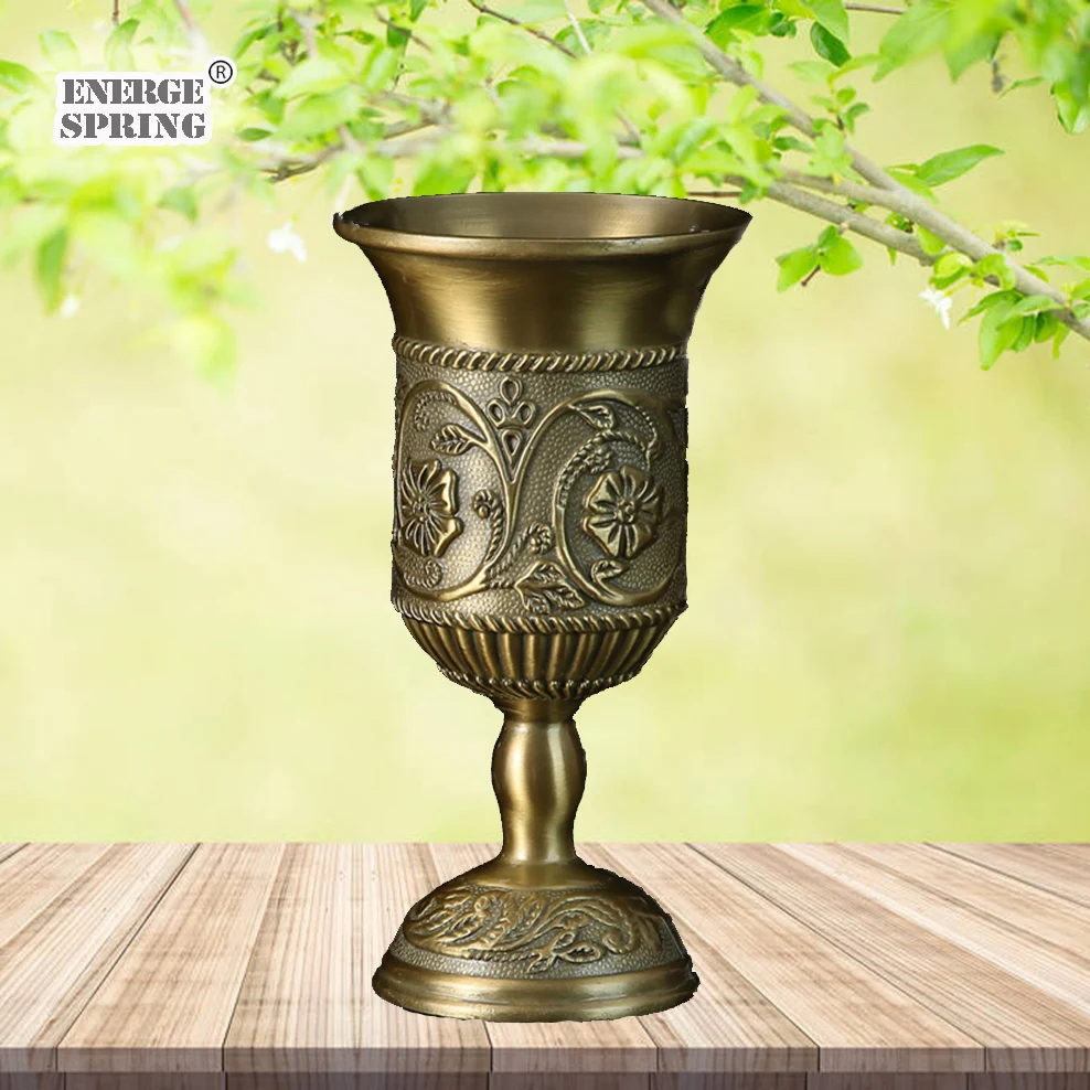 Wine Glass European Retro Liquor Glass Alloy Goblet Antique Alcohol Set Wine Cabinet Home Decoration Ornaments Bronze Wine Cup