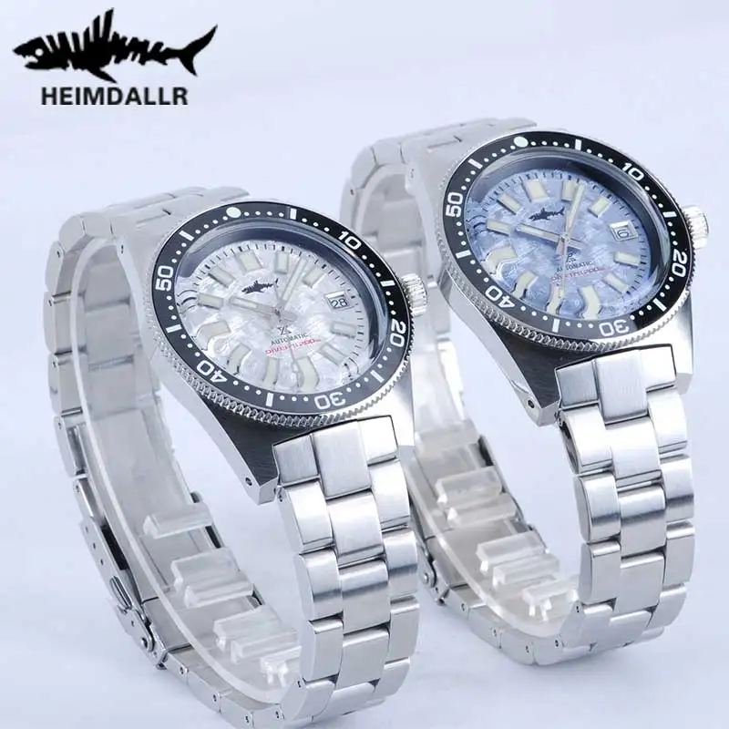 Heimdallr Mens Diver Watches Men Automatic Watch 62mas Mechanical Wristwatch 300M Waterproof Luminous Ceramic Bezel NH35 Luxury