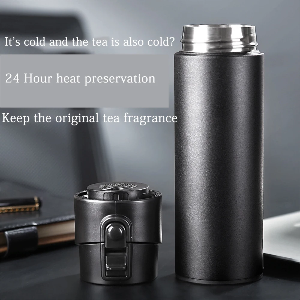 Thermos Water Bottle Cup Sport Hot Insulated Mugs Scope Stainless Travel Vacuum Flask With Tea Filter Leakproof Big Capacity