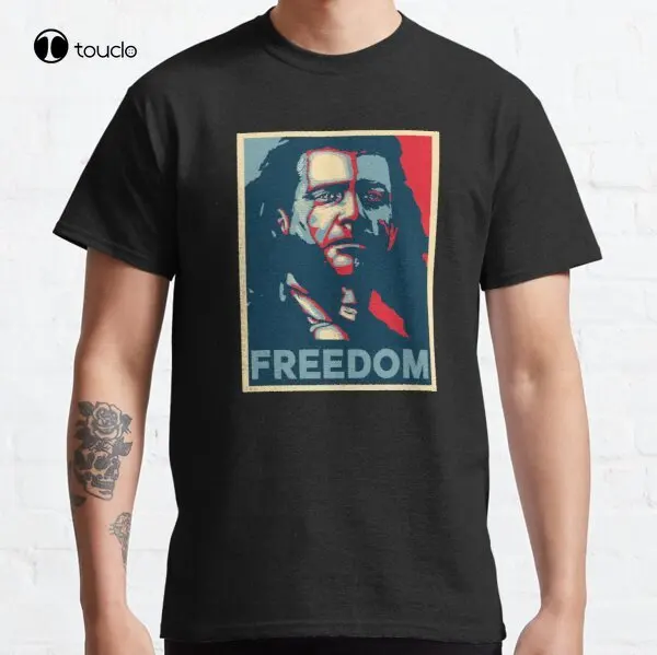 Freedom Braveheart William Wallace Classic Movie T-Shirt Tee Shirt Custom Aldult Teen Unisex Digital Printing Fashion Funny New