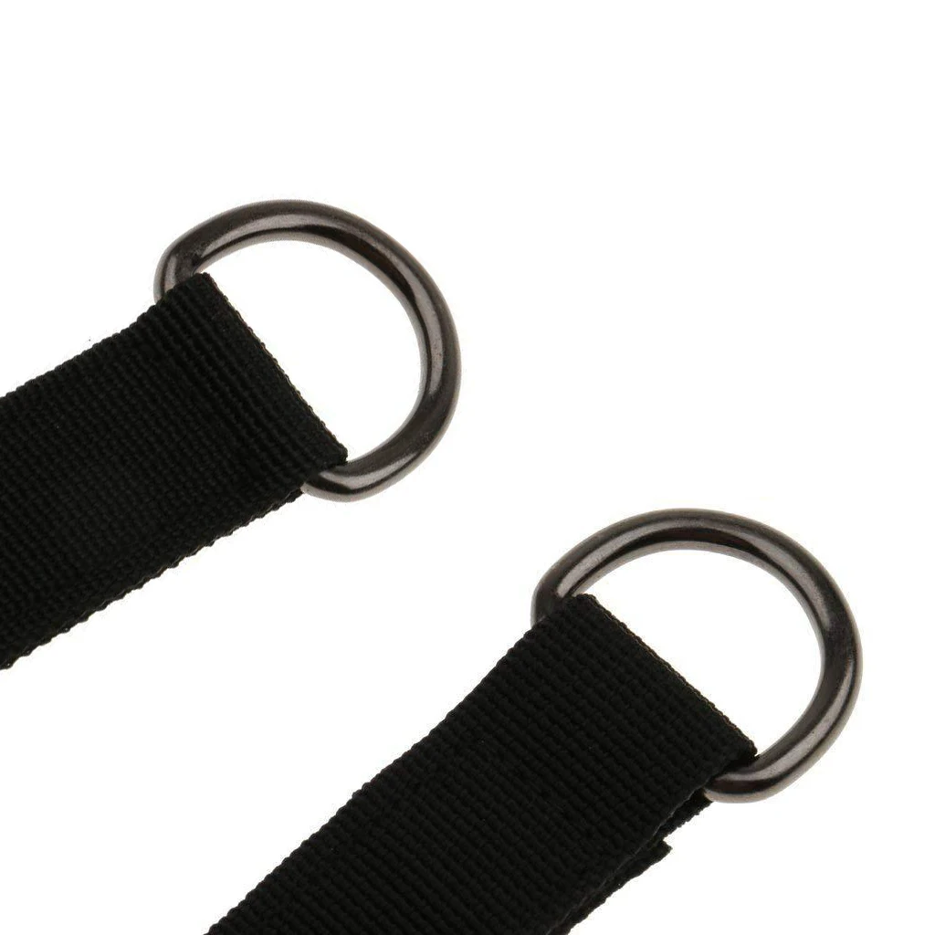 200KG Bearing Load Hanging Belt T-bar Strap Dumbbell Barbell Rope Handles Strap Tree Swing Strap Hook Ring Connecting Belt