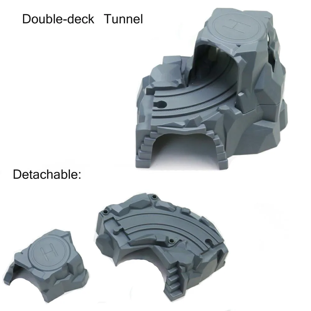 Аксессуары для трека деревянного поезда, железная дорога, железнодорожная станция, мост, туннель, совместим со всеми брендами, деревянные треки,