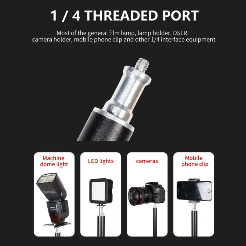 Vlog LED الفيديو الضوئي عدة مكتب جبل إضاءة الاستوديو متعدد مكتب المشبك جبل حامل مصباح مصمم على شكل حلقة فلاش كليب حامل مصباح قوس