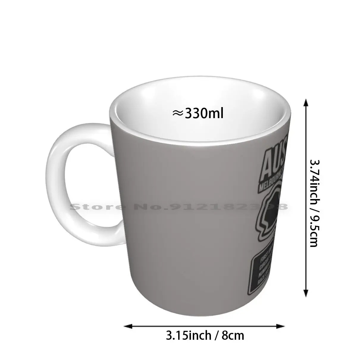 Racetrack Australia Circuit Statistics Grand Prix Ceramic Mugs Coffee Cups Milk Tea Mug Racetrack Austin Circuit Grand Prix