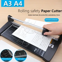 Portable Alloy A4 A3 Precision Paper Cutter Photo Trimmers Diy Scrapbook Cut Tools Cutting Mat Board Home Office Supplies