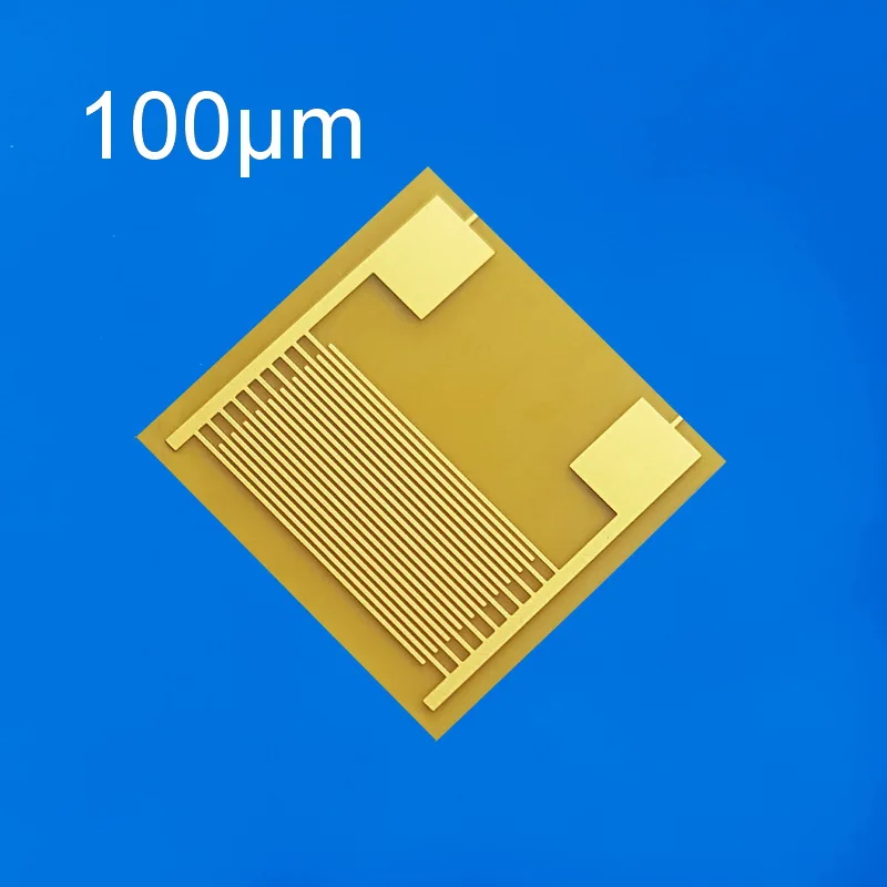 100um Flexible Interdigital Electrode Capacitive Array of Gas Biohumidity Sensors Chip PI Experiment