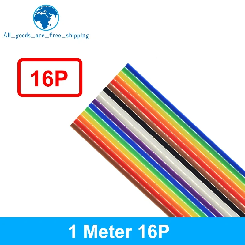 1/3 Meter 10P/12P/14P/16P/20P/26P/34P/40P/50P 1,27 mm Rastermaß Farbiges Flachbandkabel für DuPont-Draht für FC für Dupont-Stecker – Detail 5