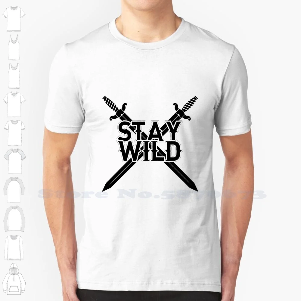 Stay Wild Ben Azelart 100% Cotton T-Shirt Stay Wild Ben Azelart Stay Wild Ben Azelartstay Wild Ben Azelart Stay Wild Ben