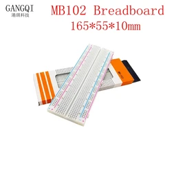 MB-102 Protoboard için MB102 Breadboard PCB kartı BreadBoard Arduino için 830 nokta lehimsiz evrensel prototip testi geliştirmek